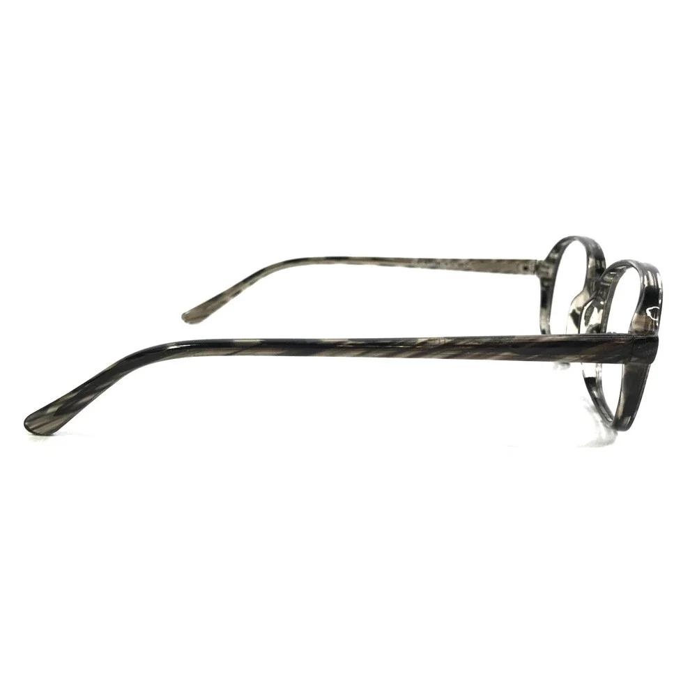 4U Eyeglasses Frames U-36 BLACK Smoky Gray Rectangle Full Rim 52-18-140